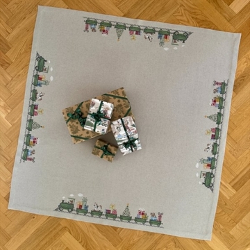 juletræstæppe juletoget - PompStitch